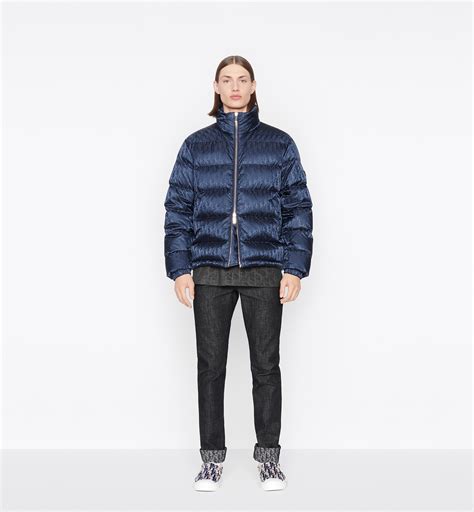 dior oblique blue jacket|dior down jacket.